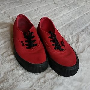 Red Canvas Women's Shoes